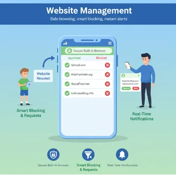 Website Management screen
